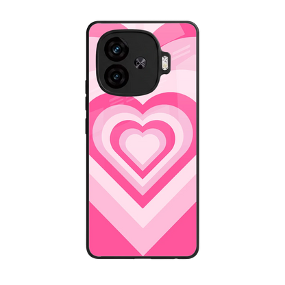 Y2K Flamingo Hearts back phone cover | glass case for iqoo neo 10r 5g