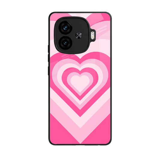 Y2K Flamingo Hearts back phone cover | glass case for iqoo neo 10r 5g