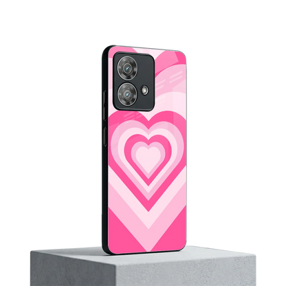 Y2K Flamingo Hearts motorola edge 40 neo 5g mobile cover | shockproof glass phone case