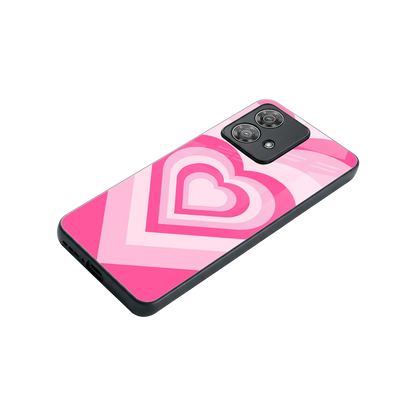 Y2K Flamingo Hearts stylish phone case for motorola edge 40 neo 5g | glossy glass and slim fit