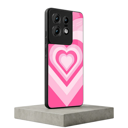 Y2K Flamingo Hearts motorola edge 50 pro mobile cover | shockproof glass phone case