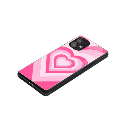 Y2K Flamingo Hearts stylish phone case for nothing phone 1 | glossy glass and slim fit