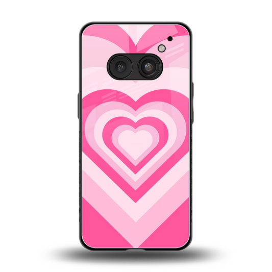 Y2K Flamingo Hearts back phone cover | glass case for nothing phone 2a
