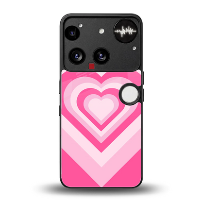 Y2K Flamingo Hearts back phone cover | glass case for nothing phone 3