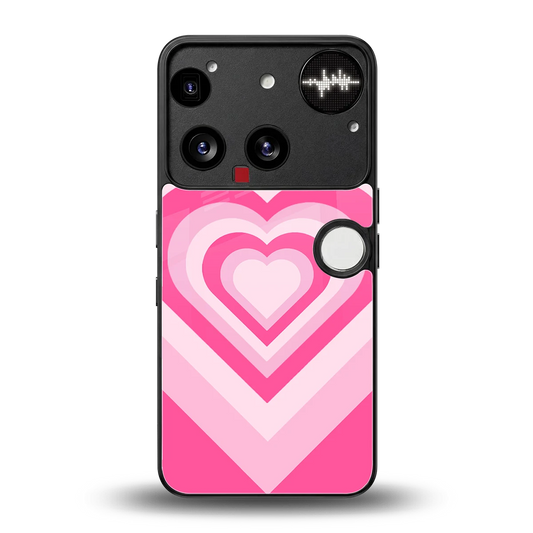 Y2K Flamingo Hearts back phone cover | glass case for nothing phone 3