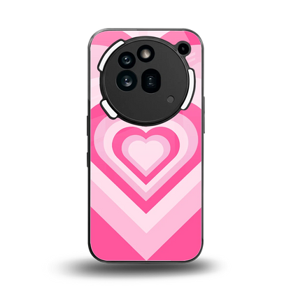 Y2K Flamingo Hearts back phone cover | glass case for nothing phone 3a pro