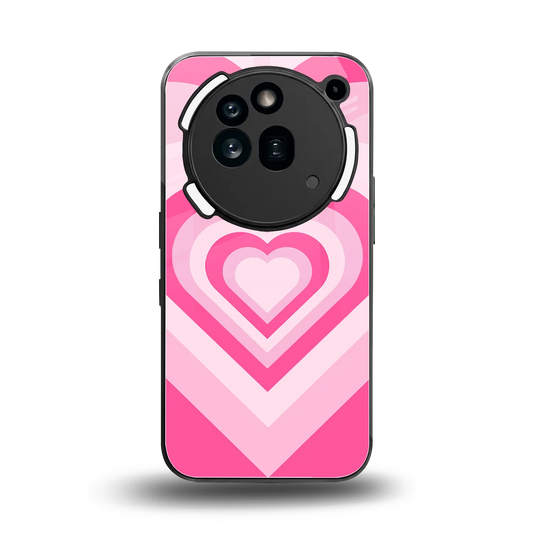 Y2K Flamingo Hearts back phone cover | glass case for nothing phone 3a pro