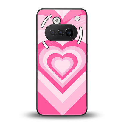Y2K Flamingo Hearts back phone cover | glass case for nothing phone 3a