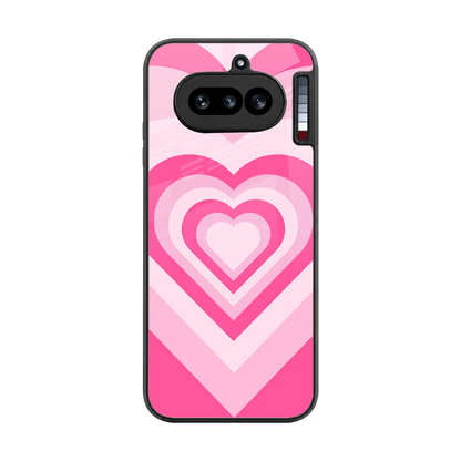 Y2K Flamingo Hearts back phone cover | glass case for nothing phone 4a