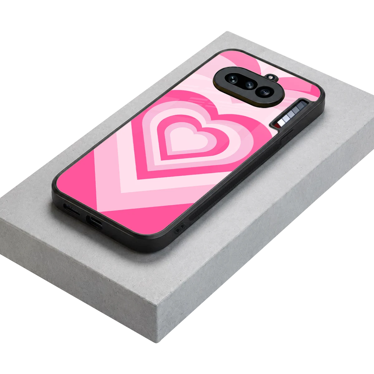 Y2K Flamingo Hearts stylish phone case for nothing phone 4a | glossy glass and slim fit