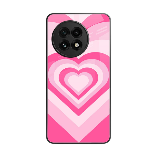 Y2K Flamingo Hearts back phone cover | glass case for oneplus 13r