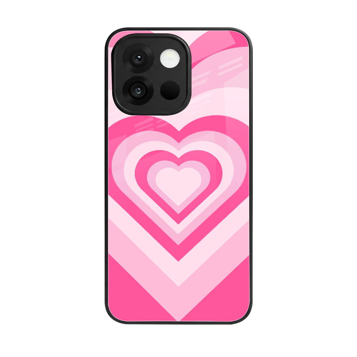 Y2K Flamingo Hearts back phone cover | glass case for oneplus 13s