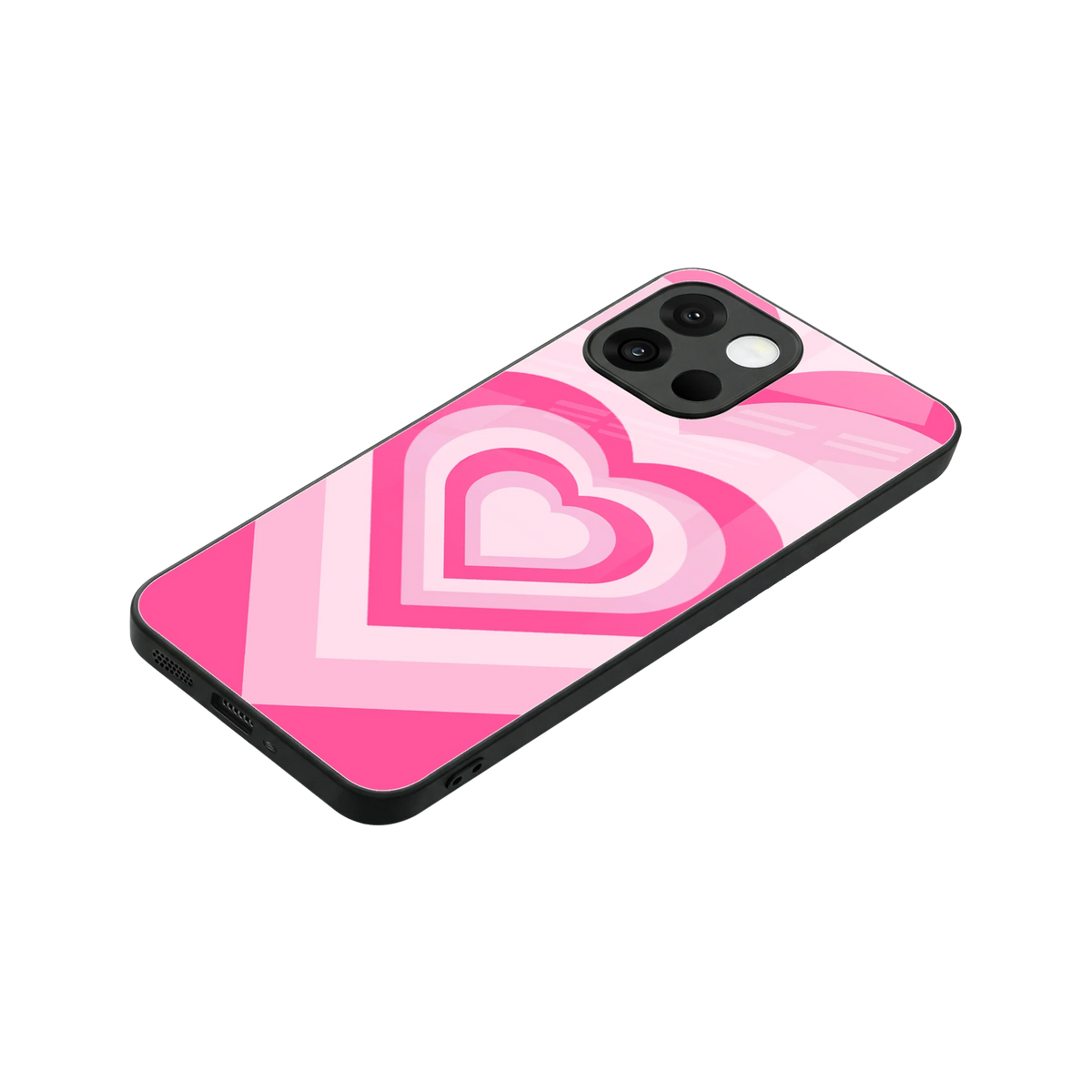 Y2K Flamingo Hearts stylish phone case for oneplus 13s | glossy glass and slim fit