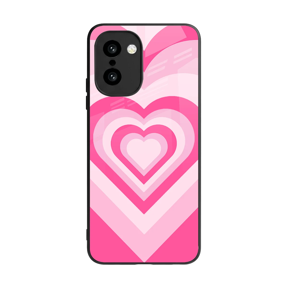 Y2K Flamingo Hearts back phone cover | glass case for oneplus 15r