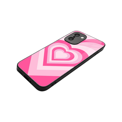 Y2K Flamingo Hearts stylish phone case for oneplus 15r | glossy glass and slim fit