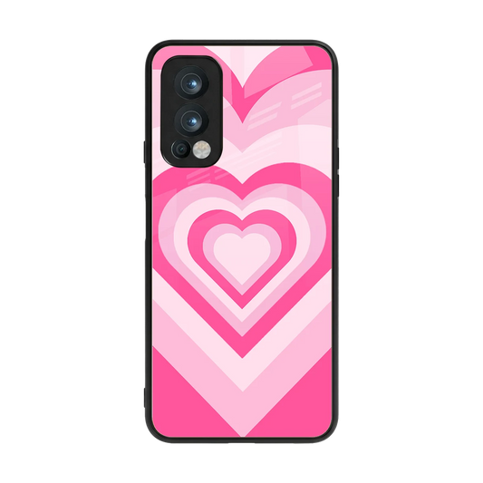 Y2K Flamingo Hearts back phone cover | glass case for oneplus nord 2