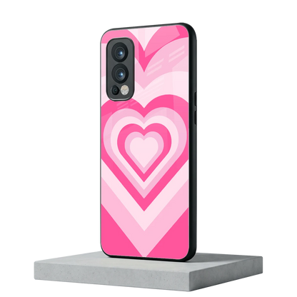 Y2K Flamingo Hearts oneplus nord 2 mobile cover | shockproof glass phone case