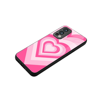 Y2K Flamingo Hearts stylish phone case for oneplus nord 2 | glossy glass and slim fit