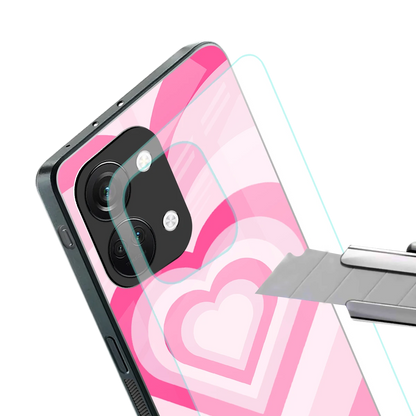Y2K Flamingo Hearts stylish phone case for oneplus nord 3 | glossy glass and slim fit