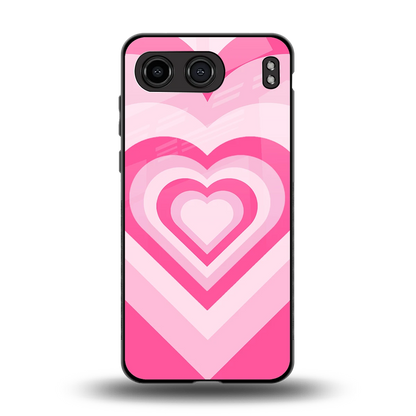 Y2K Flamingo Hearts back phone cover | glass case for oneplus nord 4