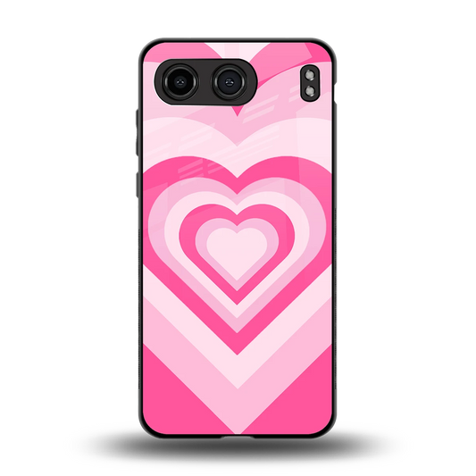 Y2K Flamingo Hearts back phone cover | glass case for oneplus nord 4