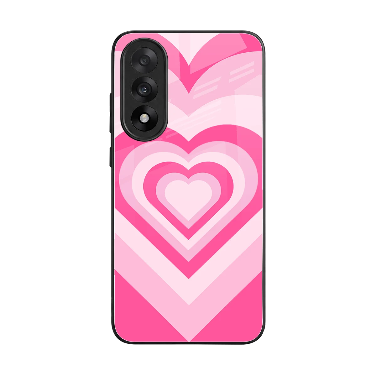 Y2K Flamingo Hearts back phone cover | glass case for oneplus nord 5