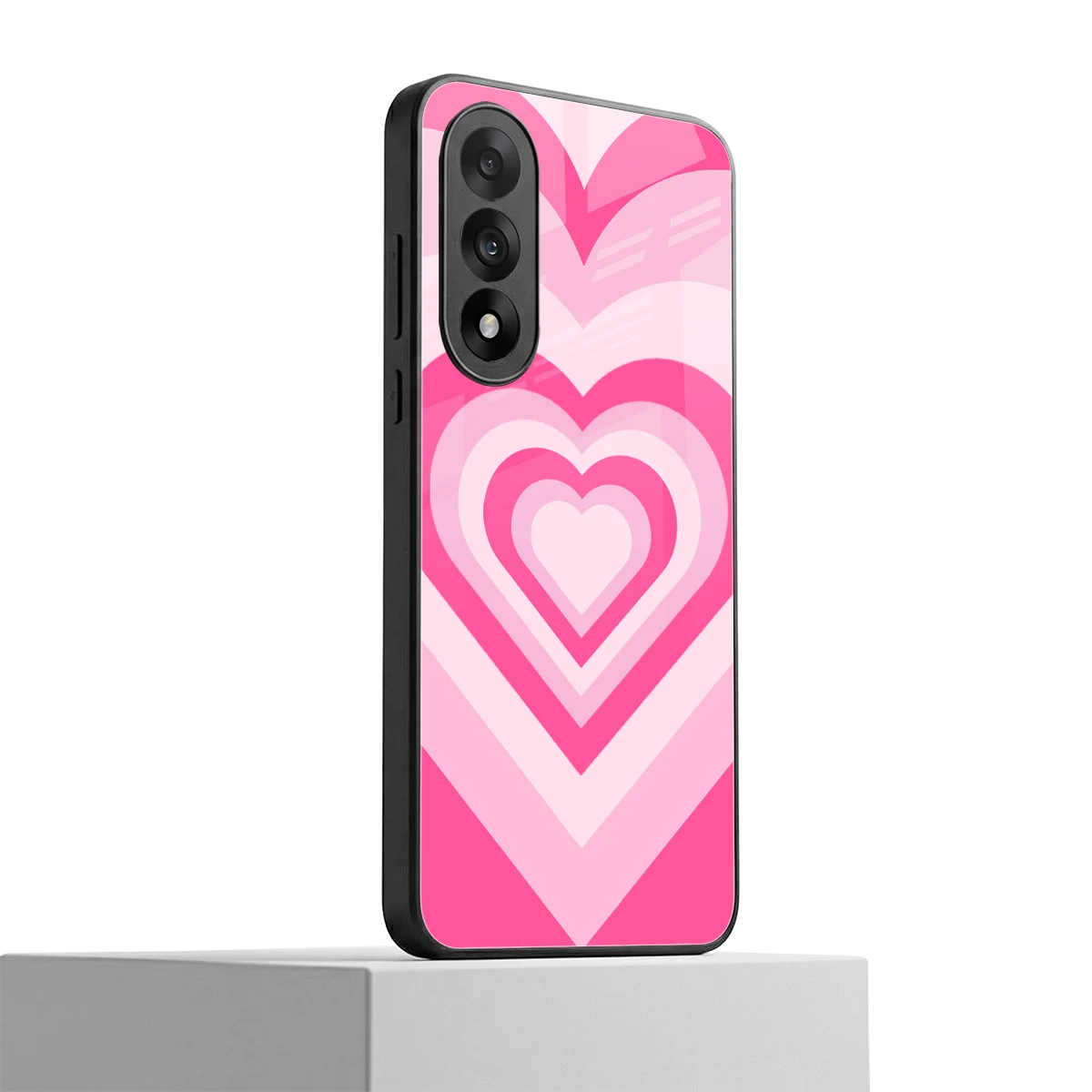 Y2K Flamingo Hearts oneplus nord 5 mobile cover | shockproof glass phone case