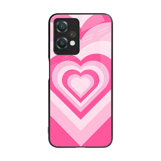 Y2K Flamingo Hearts back phone cover | glass case for oneplus nord ce 2 lite