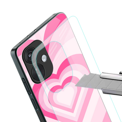 Y2K Flamingo Hearts stylish phone case for oneplus nord ce 3 | glossy glass and slim fit