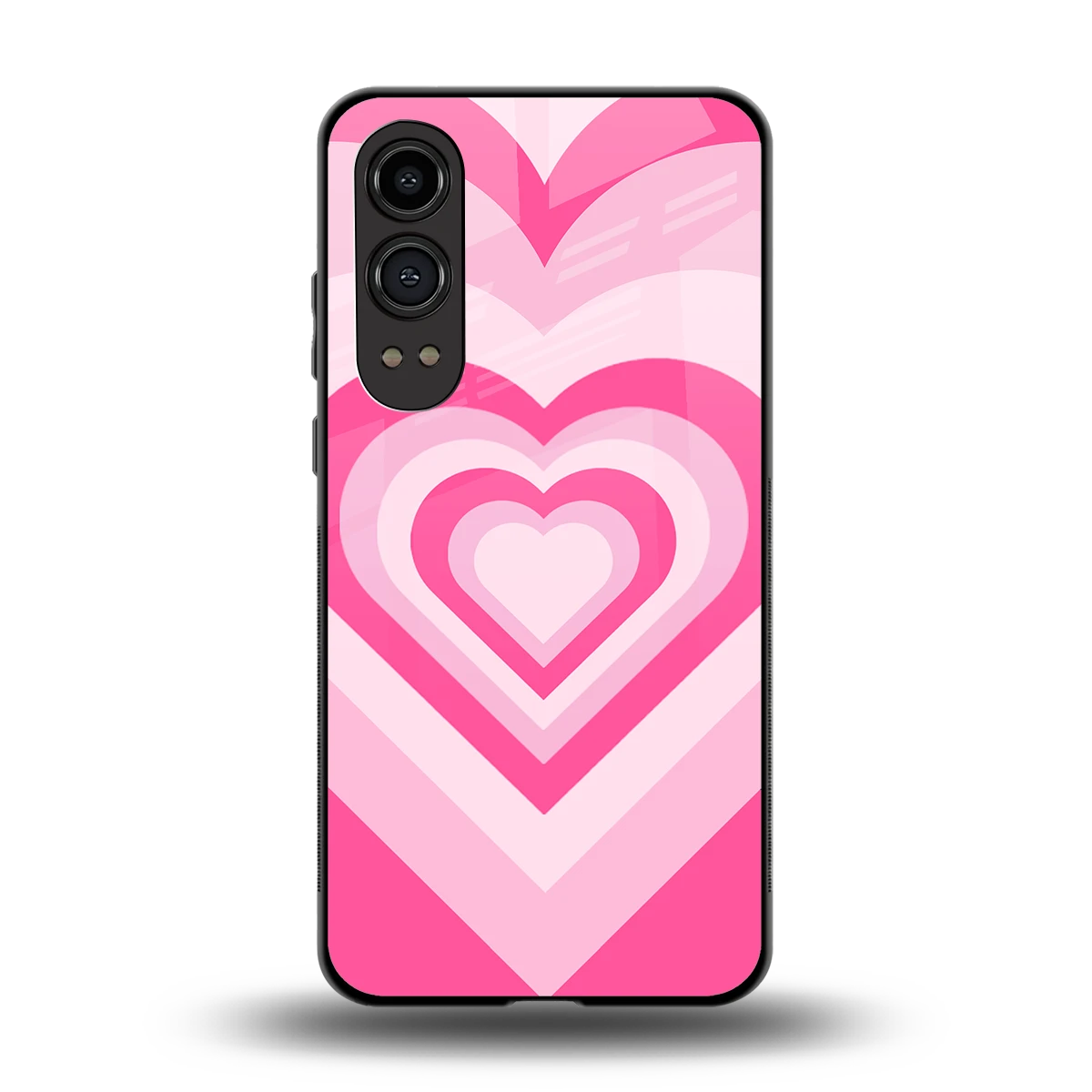 Y2K Flamingo Hearts back phone cover | glass case for oneplus nord ce 4 lite