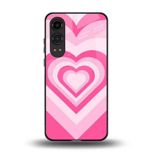 Y2K Flamingo Hearts back phone cover | glass case for oneplus nord ce 4 lite