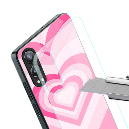 Y2K Flamingo Hearts stylish phone case for oneplus nord ce 4 lite | glossy glass and slim fit