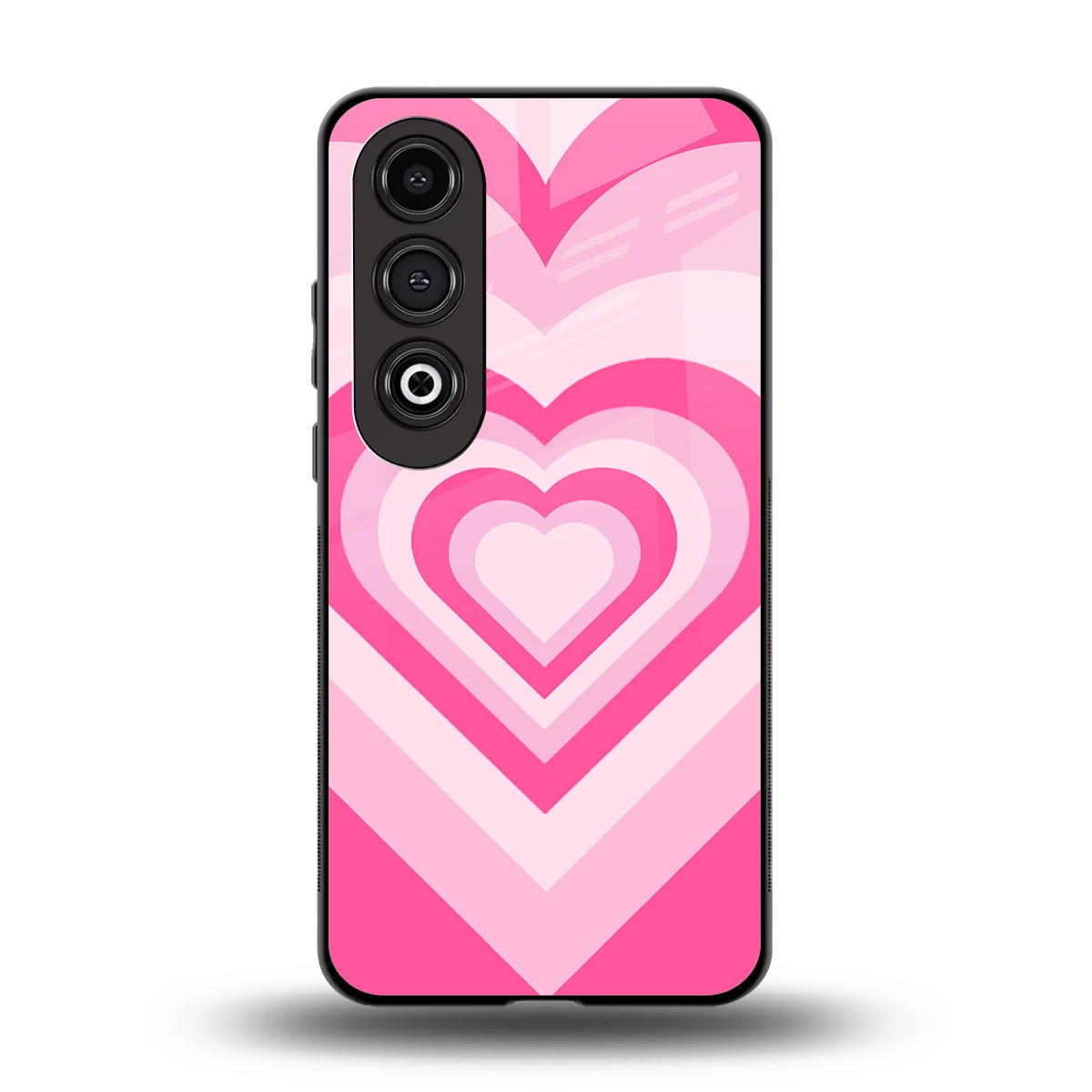Y2K Flamingo Hearts back phone cover | glass case for oneplus nord ce 4