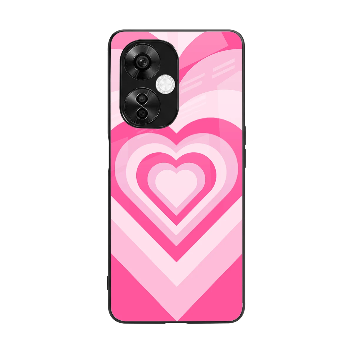 Y2K Flamingo Hearts back phone cover | glass case for oneplus nord ce 3 lite