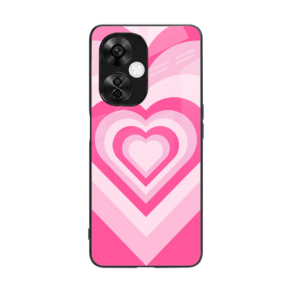 Y2K Flamingo Hearts back phone cover | glass case for oneplus nord ce 3 lite