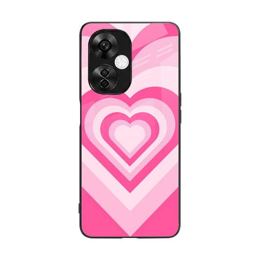 Y2K Flamingo Hearts back phone cover | glass case for oneplus nord ce 3 lite