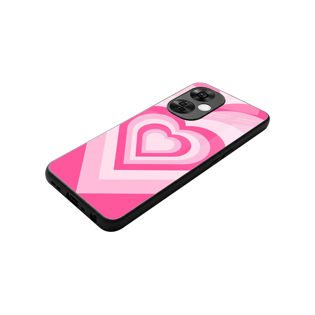Y2K Flamingo Hearts stylish phone case for oneplus nord ce 3 lite | glossy glass and slim fit