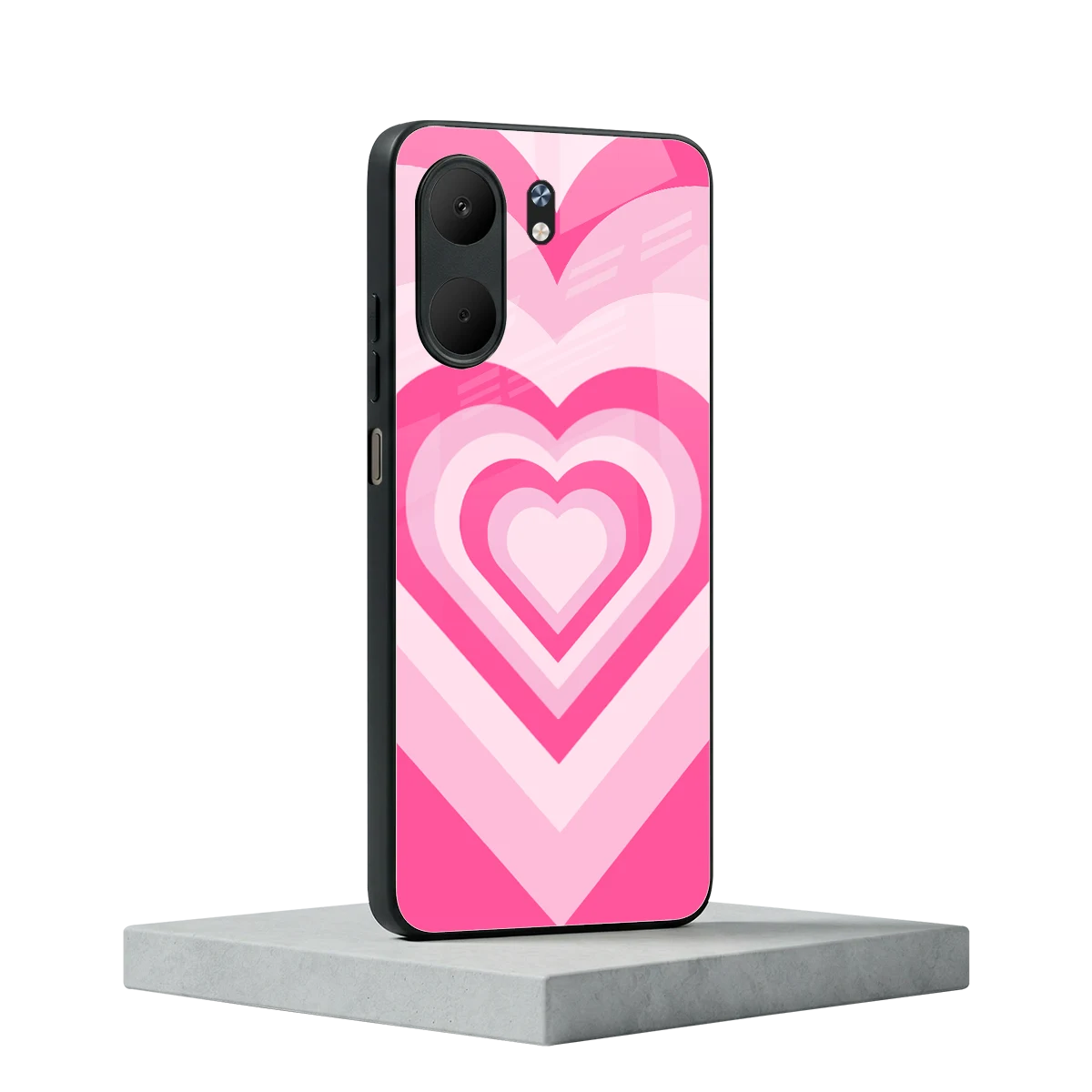 Y2K Flamingo Hearts oppo a5x 5g mobile cover | shockproof glass phone case