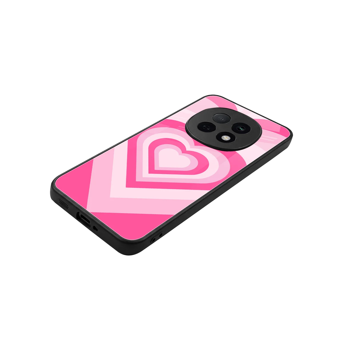 Y2K Flamingo Hearts stylish phone case for oppo f29 pro 5g | glossy glass and slim fit