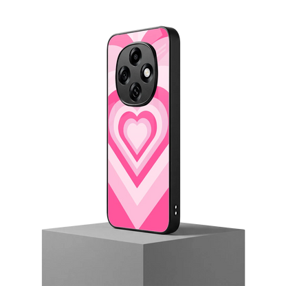Y2K Flamingo Hearts oppo f31 pro 5g mobile cover | shockproof glass phone case