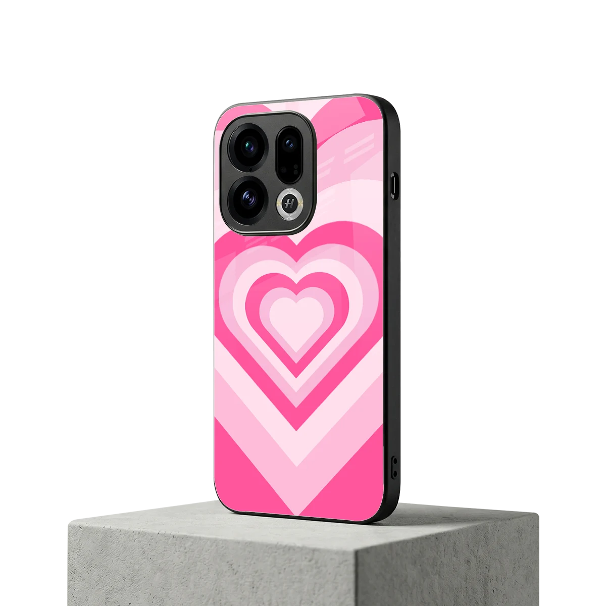 Y2K Flamingo Hearts oppo find x9 mobile cover | shockproof glass phone case