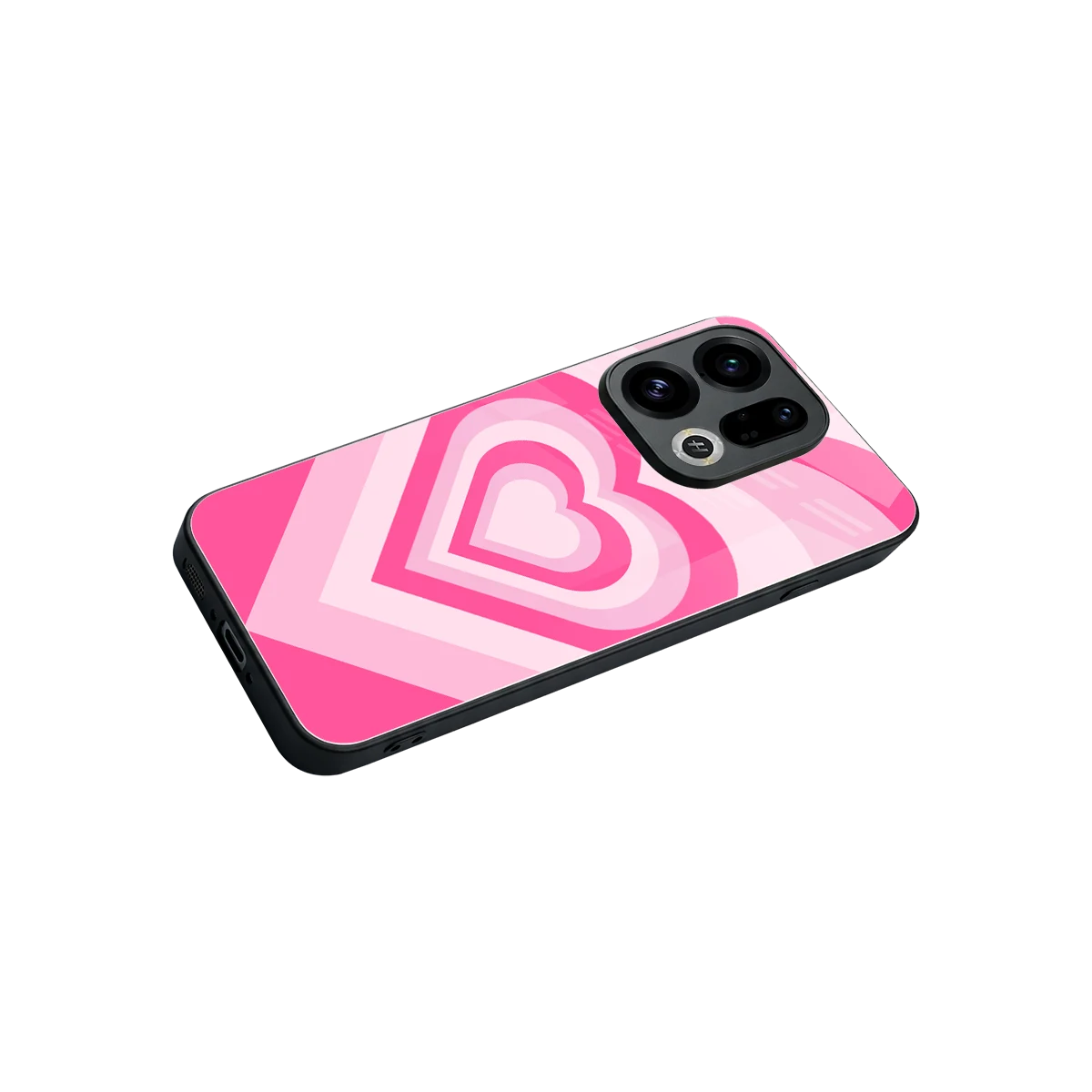 Y2K Flamingo Hearts stylish phone case for oppo find x9 | glossy glass and slim fit