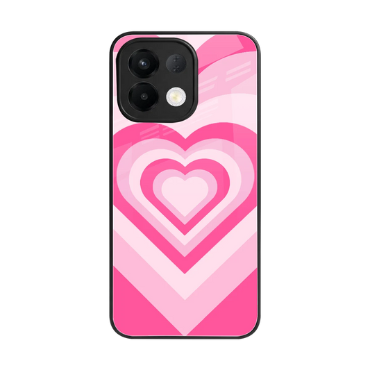 Y2K Flamingo Hearts back phone cover | glass case for oppo k13 5g