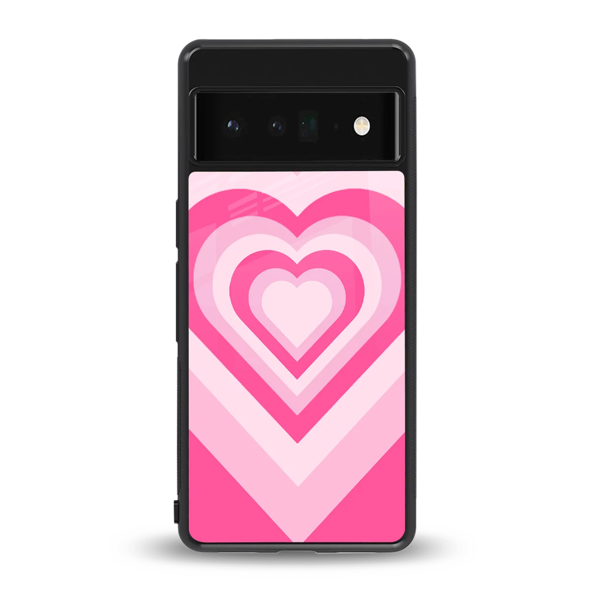 Y2K Flamingo Hearts back phone cover | glass case for google pixel 6 pro