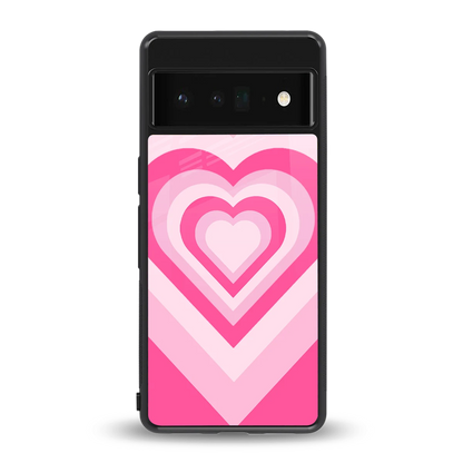 Y2K Flamingo Hearts back phone cover | glass case for google pixel 6 pro