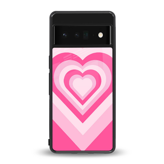 Y2K Flamingo Hearts back phone cover | glass case for google pixel 6 pro