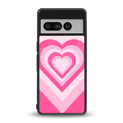 Y2K Flamingo Hearts back phone cover | glass case for google pixel 7 pro