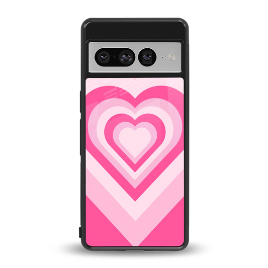 Y2K Flamingo Hearts back phone cover | glass case for google pixel 7 pro