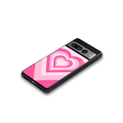 Y2K Flamingo Hearts google pixel 7 pro mobile cover | shockproof glass phone case