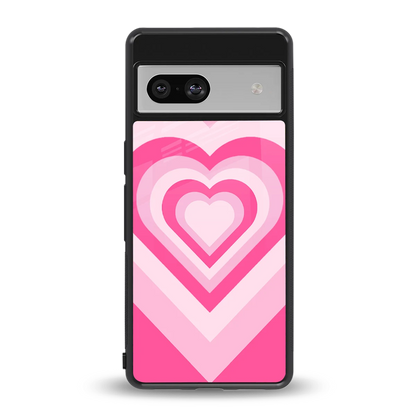 Y2K Flamingo Hearts back phone cover | glass case for google pixel 7a
